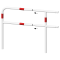 Beskyttelsesgel�nder | St�lr�r � 48 mm | Fast stolpe til indst�bning i beton | Hj�rnestolpe | Varmgalvaniseret